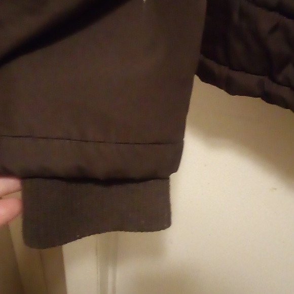 Faded Glory Hershey Brown Quilted Winter Hooded Jacket - Size XL (16-18) - Picture 5 of 15